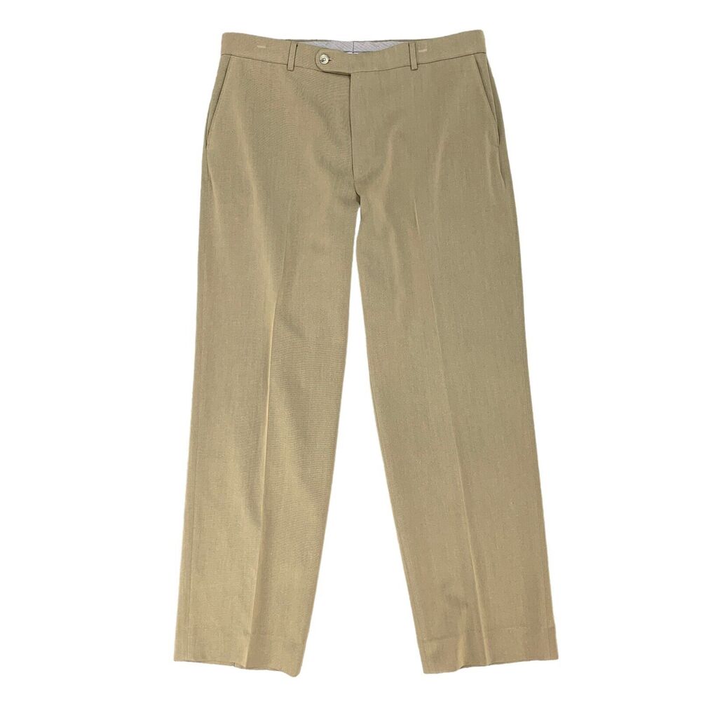 Patrick James Pant Mens 38 Comfort EZE Mid Rise West Coast Classic Flat Front